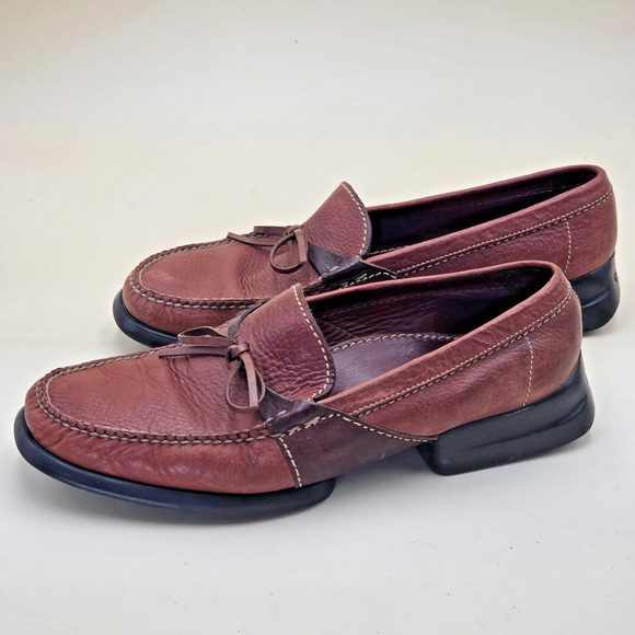 Cole Haan Country C00518 Brown Pebbled Leather Men\'s 10.5 M Bow Driving Loafers main image 11